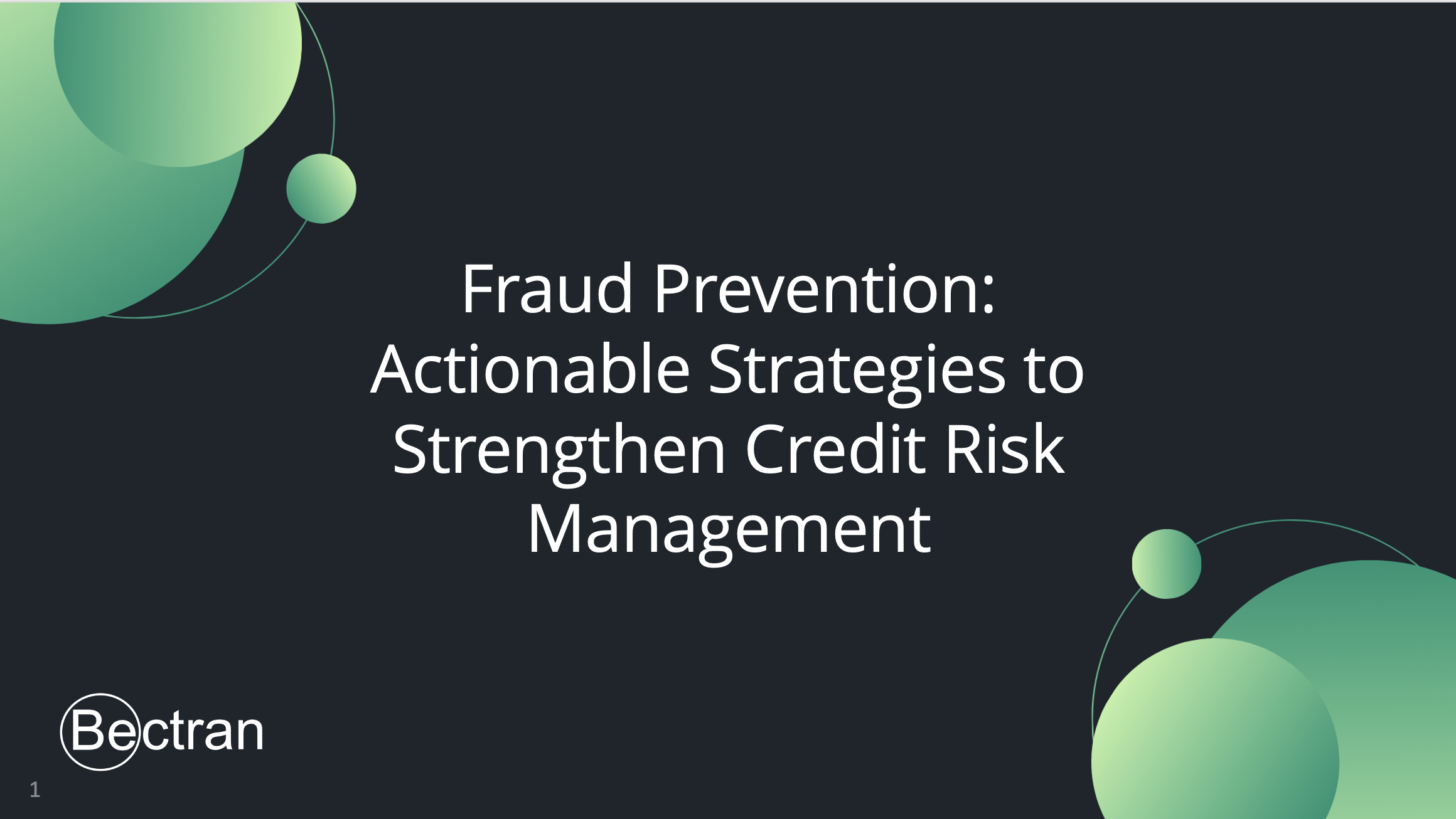 Fraud Prevention - Actionable Strategies to Strengthen Credit Risk Management